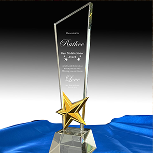 Crystal Award Trophy